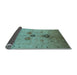 Sideview of Oriental Light Blue Industrial Rug, urb3078lblu