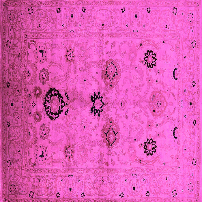 Square Oriental Pink Industrial Rug, urb3078pnk