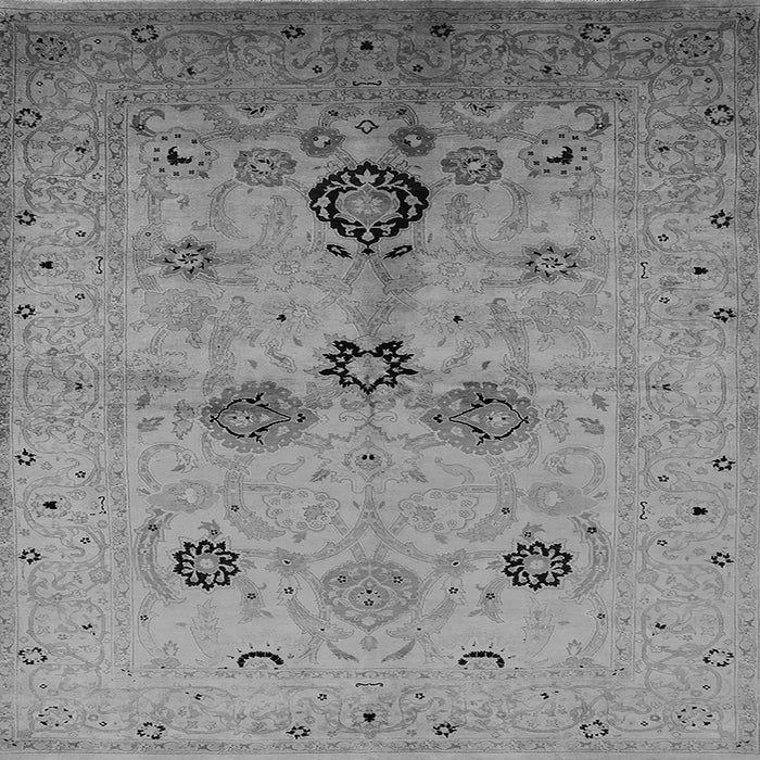 Square Machine Washable Oriental Gray Industrial Rug, wshurb3078gry