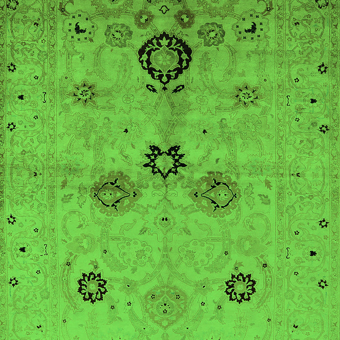 Oriental Green Industrial Rug, urb3078grn