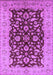 Machine Washable Oriental Purple Industrial Area Rugs, wshurb3079pur