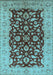 Oriental Light Blue Industrial Rug, urb3079lblu