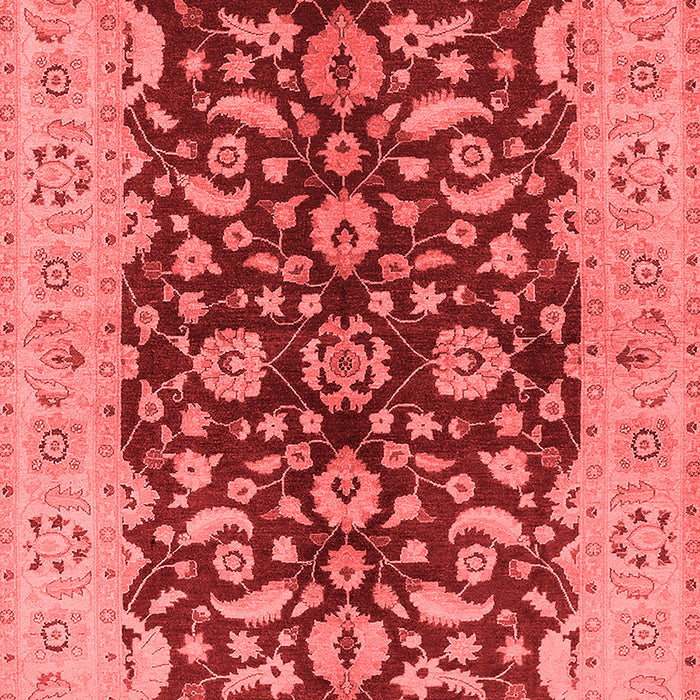 Machine Washable Oriental Red Industrial Rug, wshurb3079red