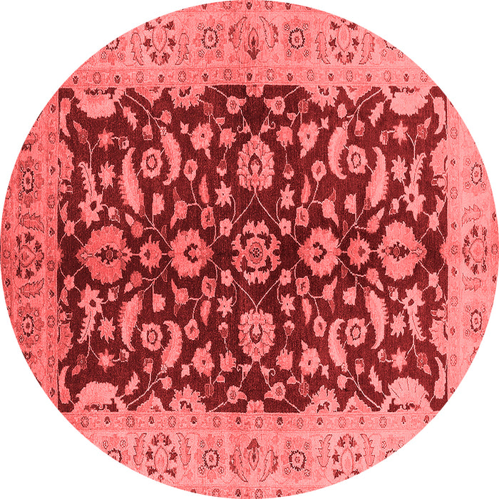 Machine Washable Oriental Red Industrial Rug, wshurb3079red
