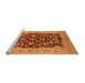 Sideview of Machine Washable Oriental Orange Industrial Area Rugs, wshurb3079org