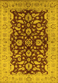 Oriental Yellow Industrial Rug, urb3079yw