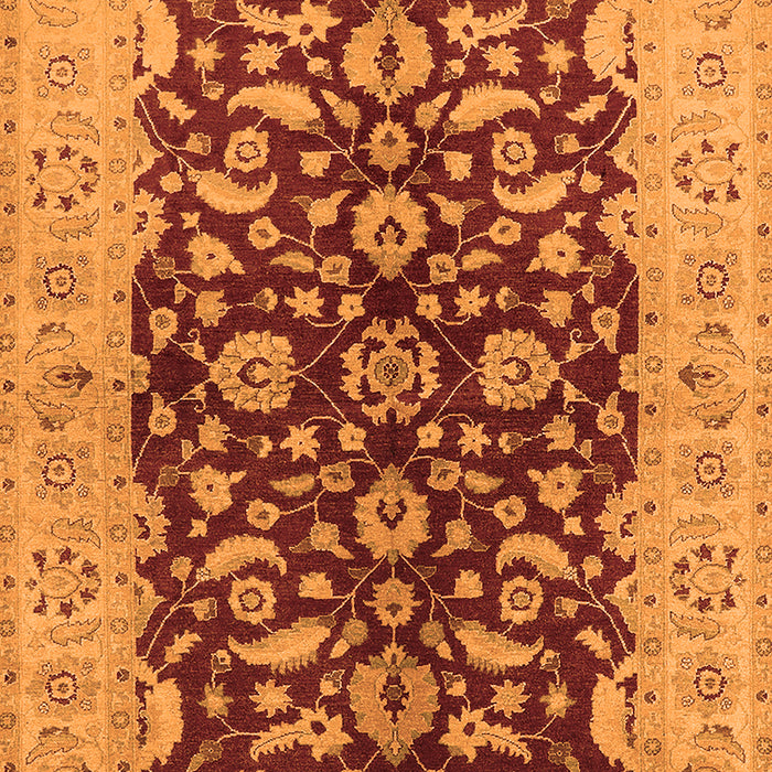 Machine Washable Oriental Orange Industrial Area Rugs, wshurb3079org