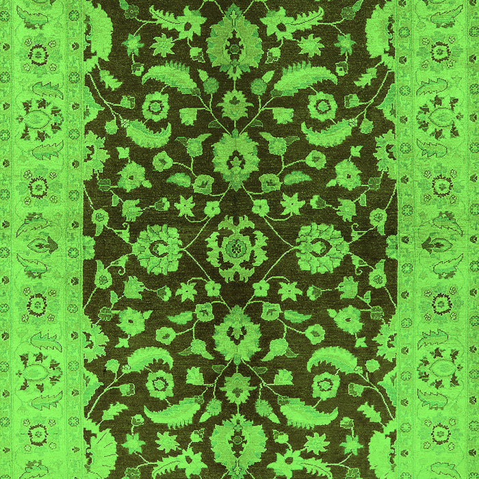 Oriental Green Industrial Rug, urb3079grn