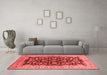 Industrial Red Washable Rugs