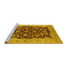 Sideview of Machine Washable Oriental Yellow Industrial Rug, wshurb3079yw