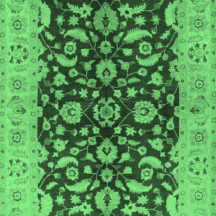 Oriental Emerald Green Industrial Rug, urb3079emgrn