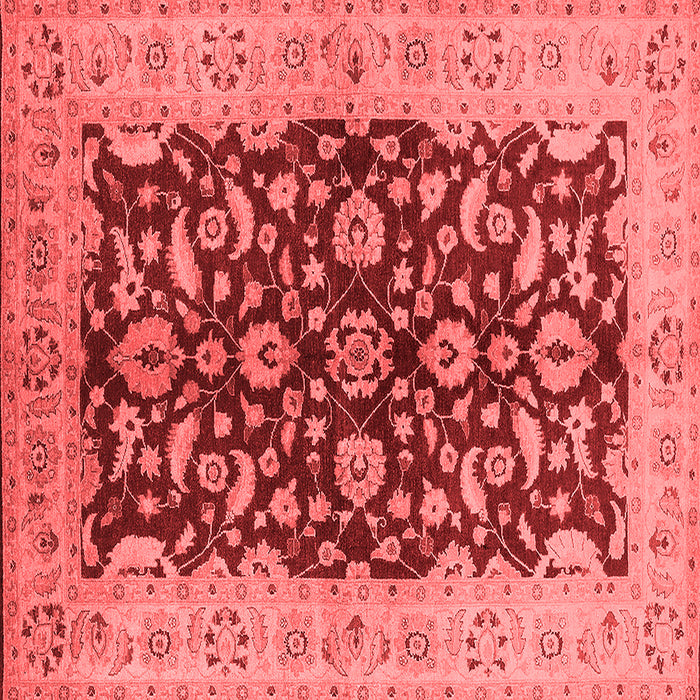 Machine Washable Oriental Red Industrial Rug, wshurb3079red