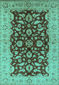 Oriental Turquoise Industrial Rug, urb3079turq