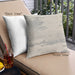 Front View of Mid-Century Modern Urban Square Blonde Beige Throw Pillow, 18 inch by 18 inch, pwurb307