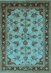 Oriental Light Blue Industrial Rug, urb3080lblu