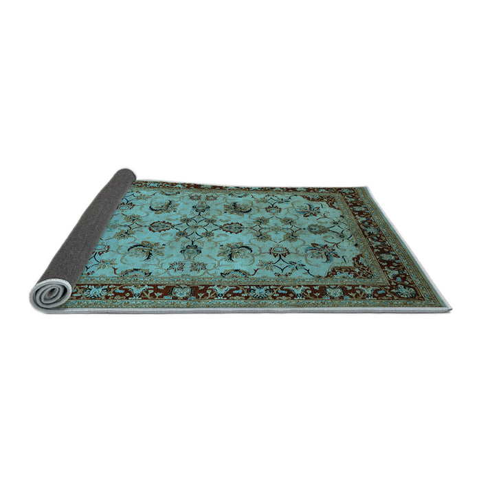 Sideview of Oriental Light Blue Industrial Rug, urb3080lblu