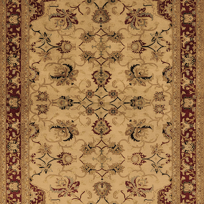 Machine Washable Oriental Brown Industrial Rug, wshurb3080brn