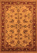 Machine Washable Oriental Orange Industrial Area Rugs, wshurb3080org