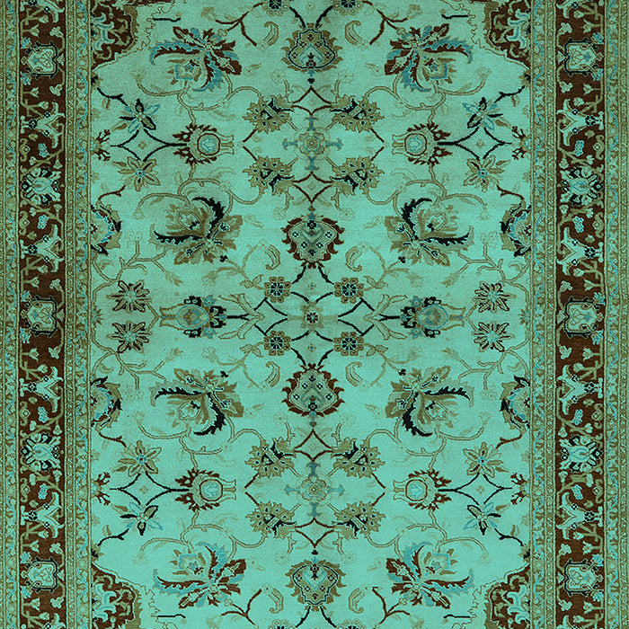 Oriental Turquoise Industrial Rug, urb3080turq