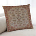 Lifestyle Image of Mid-Century Modern Urban Square Mahogany Brown Throw Pillow, 18 inch by 18 inch, pwurb3080