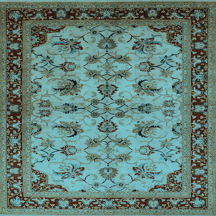 Square Oriental Light Blue Industrial Rug, urb3080lblu