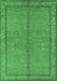 Oriental Emerald Green Industrial Rug, urb3081emgrn