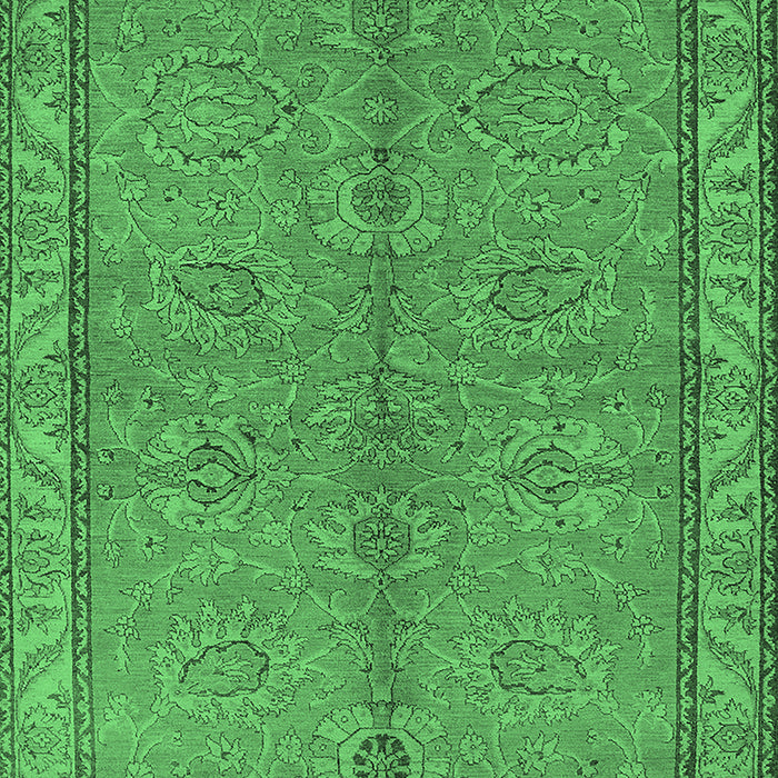 Oriental Emerald Green Industrial Rug, urb3081emgrn