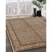 Machine Washable Industrial Modern Sienna Brown Rug in a Family Room, wshurb3081