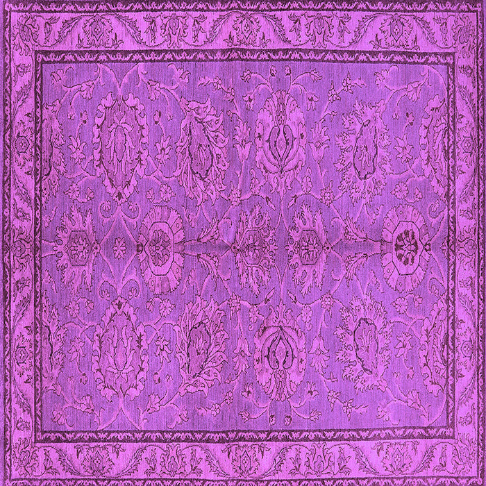 Square Oriental Purple Industrial Rug, urb3081pur