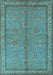 Oriental Light Blue Industrial Rug, urb3081lblu