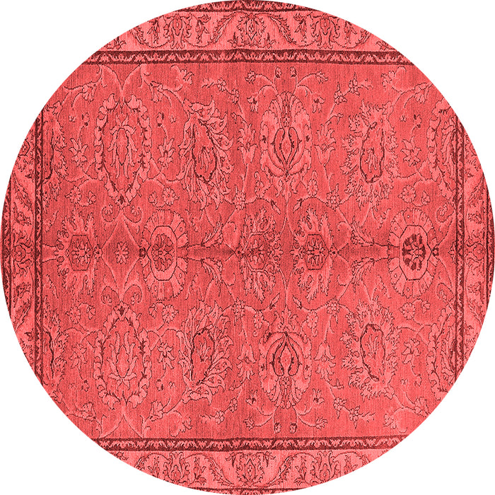 Machine Washable Oriental Red Industrial Rug, wshurb3081red