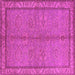 Square Oriental Pink Industrial Rug, urb3081pnk