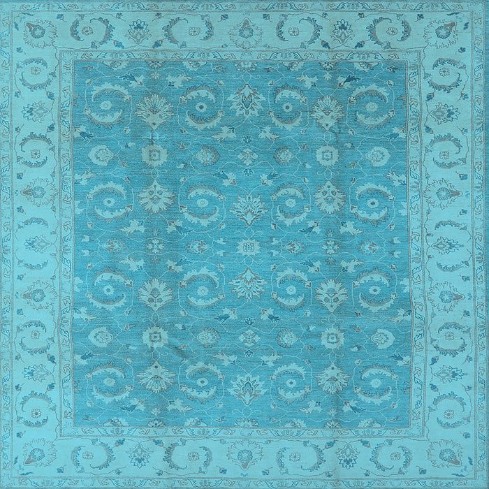 Square Oriental Light Blue Industrial Rug, urb3082lblu