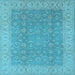 Square Oriental Light Blue Industrial Rug, urb3082lblu