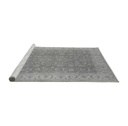 Sideview of Machine Washable Oriental Gray Industrial Rug, wshurb3082gry