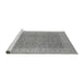 Sideview of Machine Washable Oriental Gray Industrial Rug, wshurb3082gry