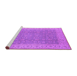Sideview of Machine Washable Oriental Purple Industrial Area Rugs, wshurb3082pur