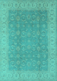 Oriental Turquoise Industrial Rug, urb3082turq