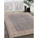 Machine Washable Industrial Modern Rose Dust Purple Rug in a Family Room, wshurb3082