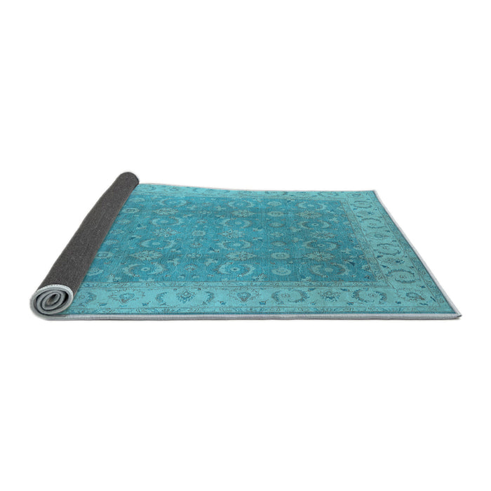 Sideview of Oriental Light Blue Industrial Rug, urb3082lblu