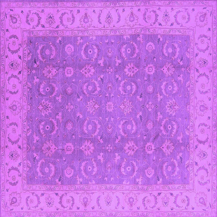 Square Oriental Purple Industrial Rug, urb3082pur