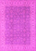 Machine Washable Oriental Pink Industrial Rug, wshurb3082pnk