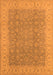 Machine Washable Oriental Orange Industrial Area Rugs, wshurb3082org