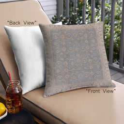 Front View of Mid-Century Modern Urban Square Rose Dust Purple Throw Pillow, 18 inch by 18 inch, pwurb3082