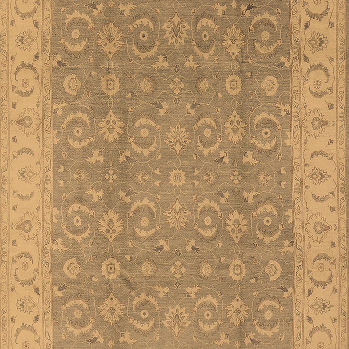 Machine Washable Oriental Brown Industrial Rug, wshurb3082brn