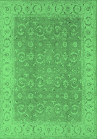 Oriental Emerald Green Industrial Rug, urb3082emgrn