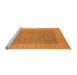 Sideview of Machine Washable Oriental Orange Industrial Area Rugs, wshurb3082org