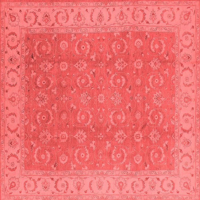 Machine Washable Oriental Red Industrial Rug, wshurb3082red
