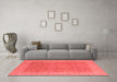 Industrial Red Washable Rugs