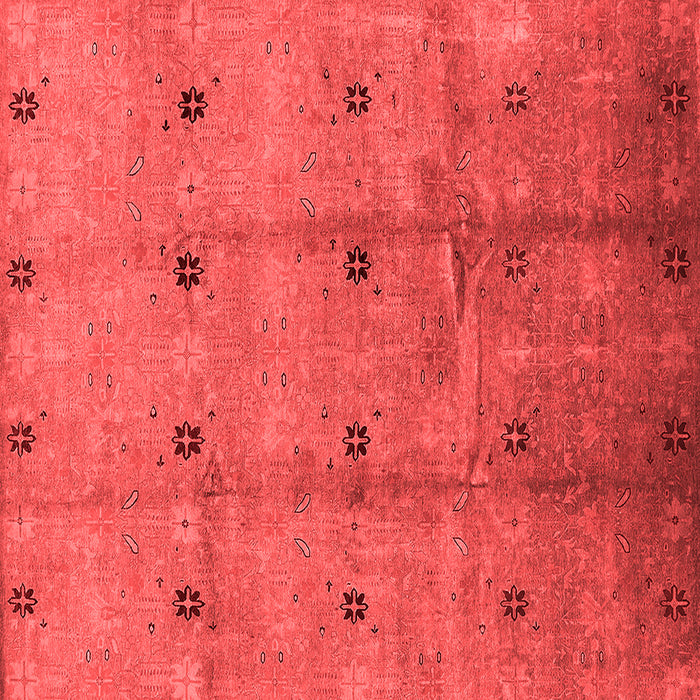 Machine Washable Oriental Red Industrial Rug, wshurb3083red